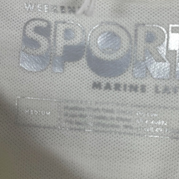 Marine Layer White Sunset Stripe Air Crew Graphic Tee - Size M - NEW With Tags. - Picture 12 of 15
